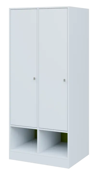 QN 5 - 8STN skříň šatní, 2-dveřová, levá, 1830x400x400, bílá/jarní zeleň